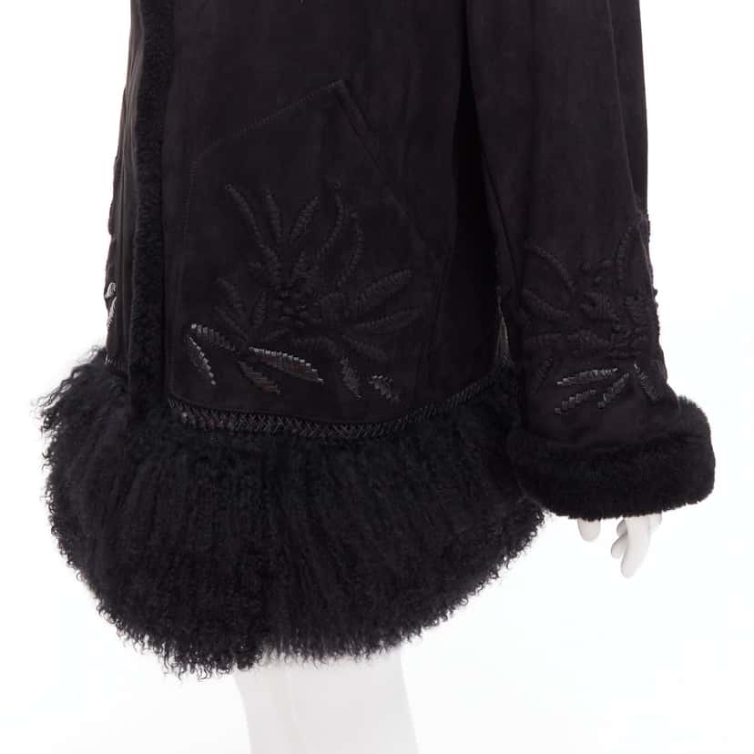Ermanno Scervino D450D711LRSHMNFP Black Fur Very good condition - Back View