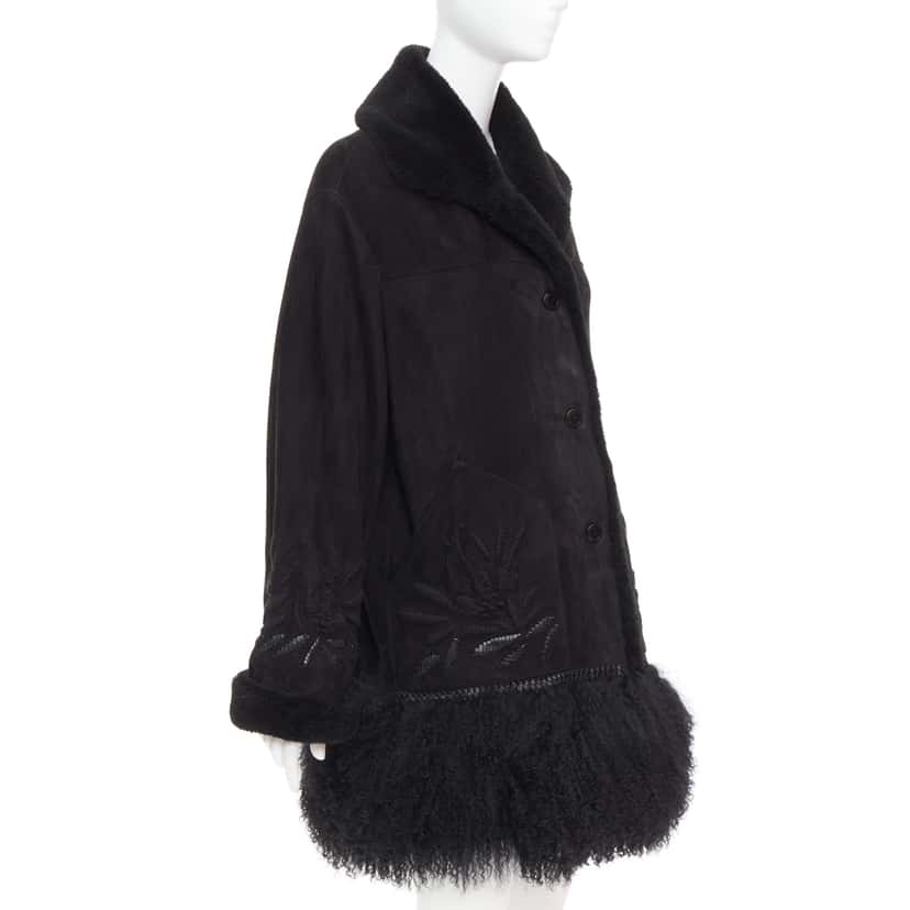 Ermanno Scervino D450D711LRSHMNFP Black Fur Very good condition - Model View