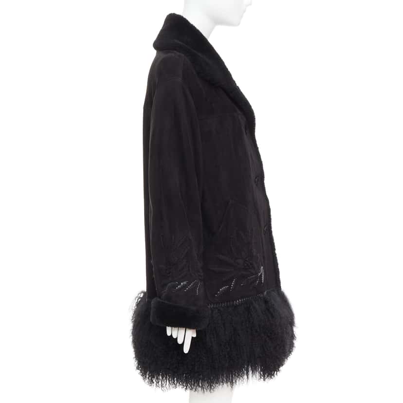 Ermanno Scervino D450D711LRSHMNFP Black Fur Very good condition - Box View