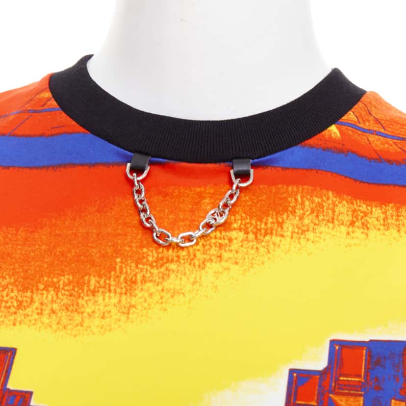 Louis Vuitton City Print Shirt Orange Cotton Very good condition - Back View