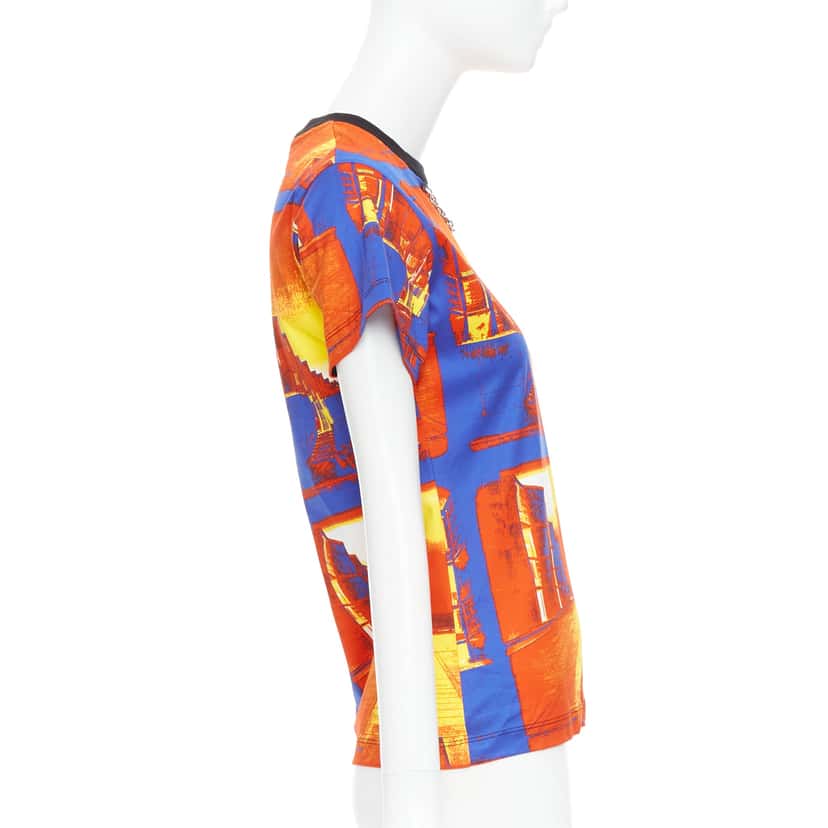Louis Vuitton City Print Shirt Orange Cotton Very good condition - Model View