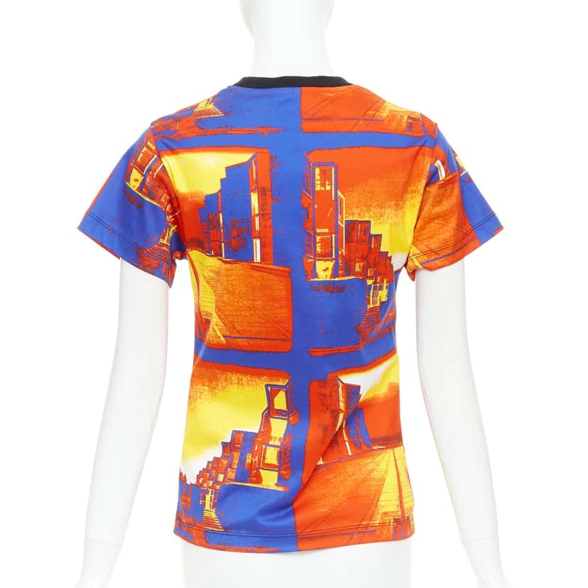 Louis Vuitton City Print Shirt Orange Cotton Very good condition - Box View