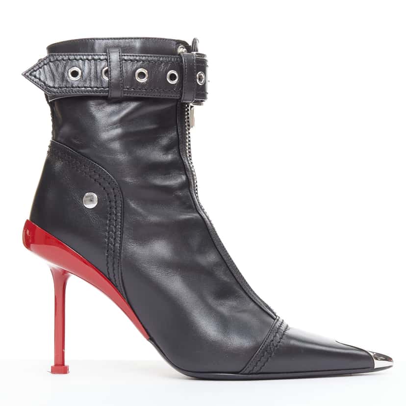 Alexander McQueen Slash Black Leather Good condition - Front View