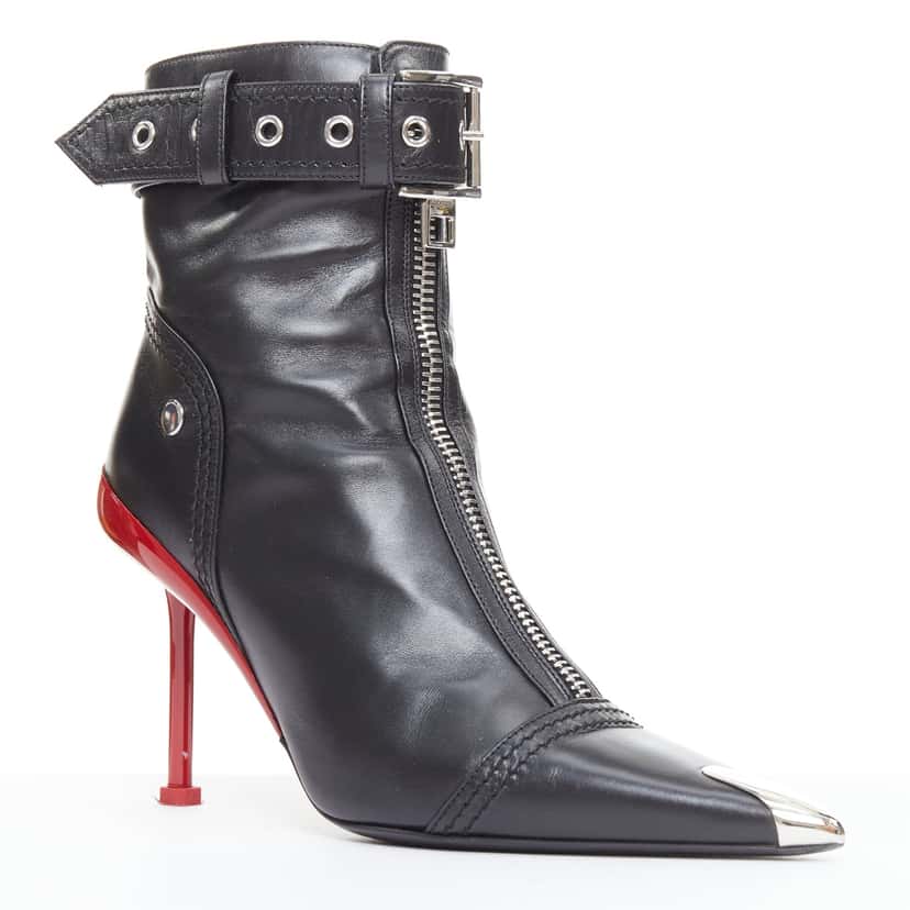 Alexander McQueen Slash Black Leather Good condition - Back View