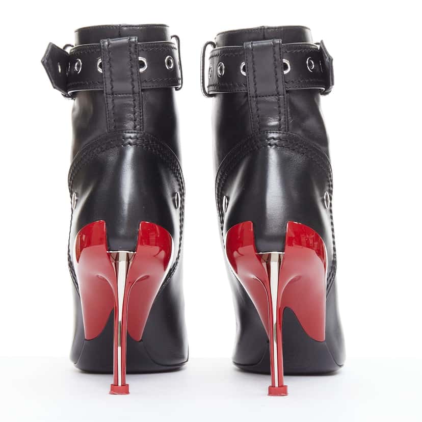 Alexander McQueen Slash Black Leather Good condition - Box View
