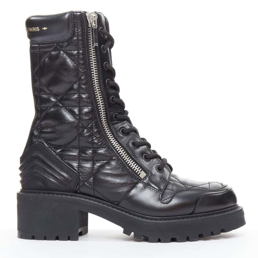 Dior D-Leader Black Leather Very good condition - Front View