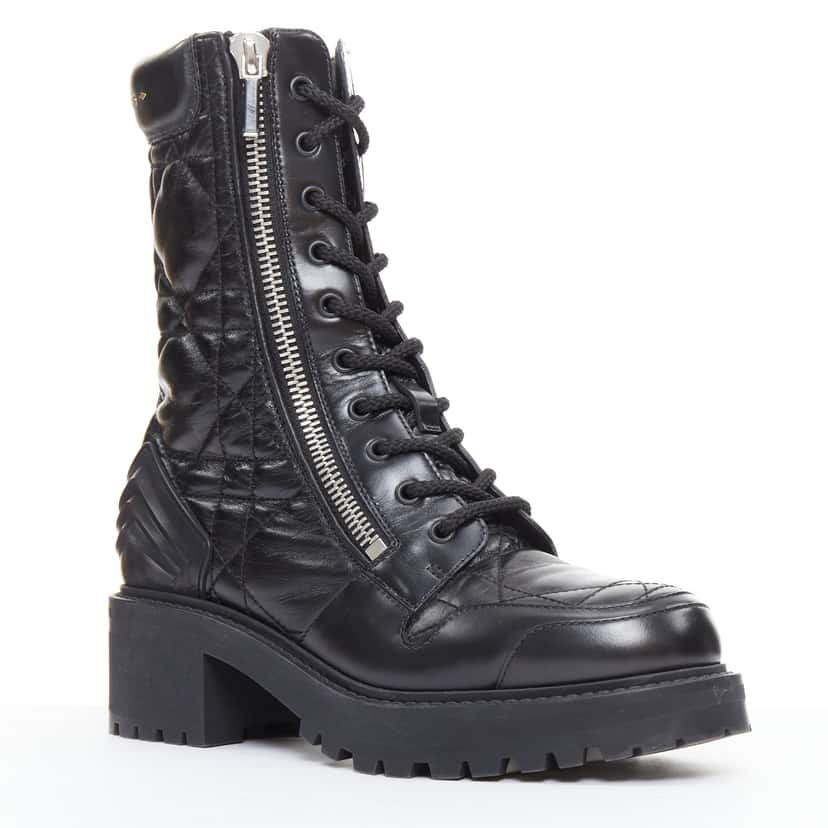Dior D-Leader Black Leather Very good condition - Back View