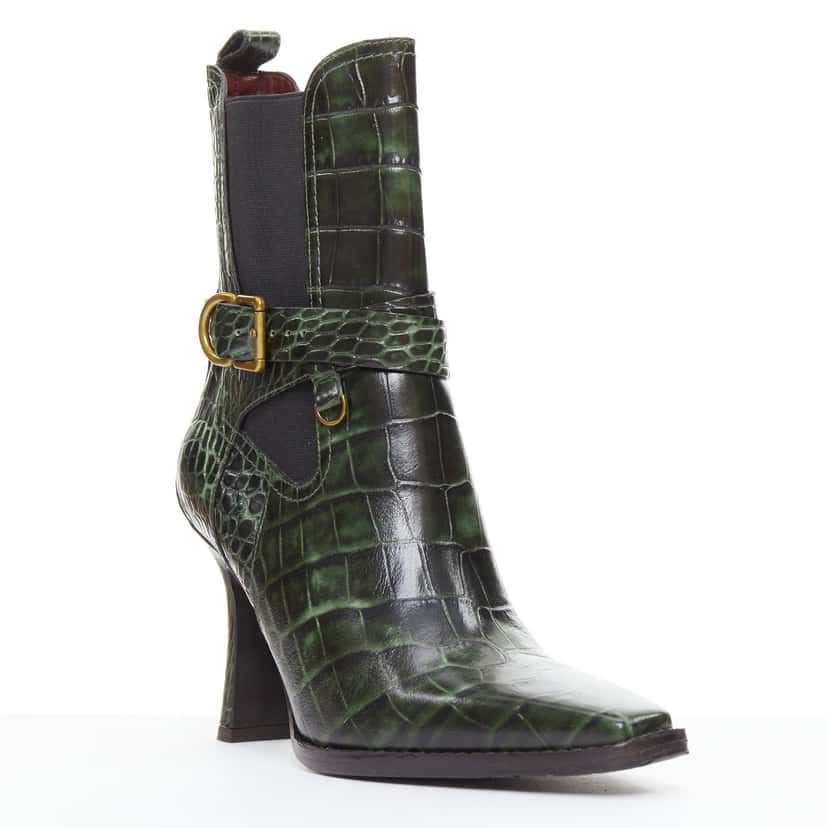 Sies Marjan Naomy 15BEC014 Green Leather Very good condition - Back View