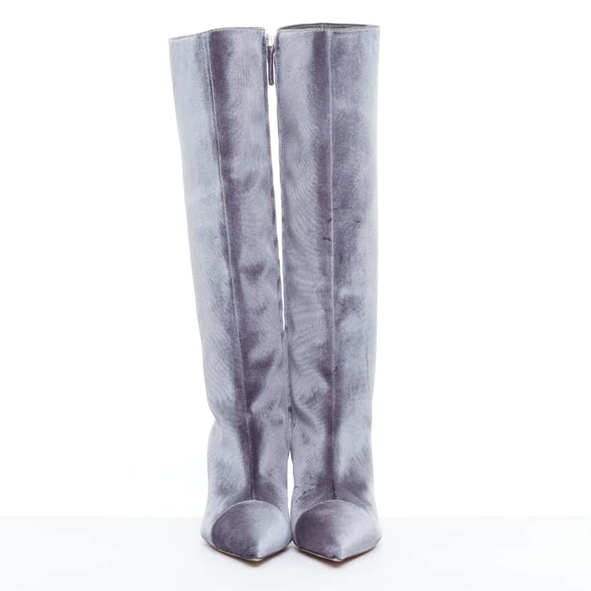 Alexandre Vauthier Alex 105mm Grey Velvet Good condition - Inside View