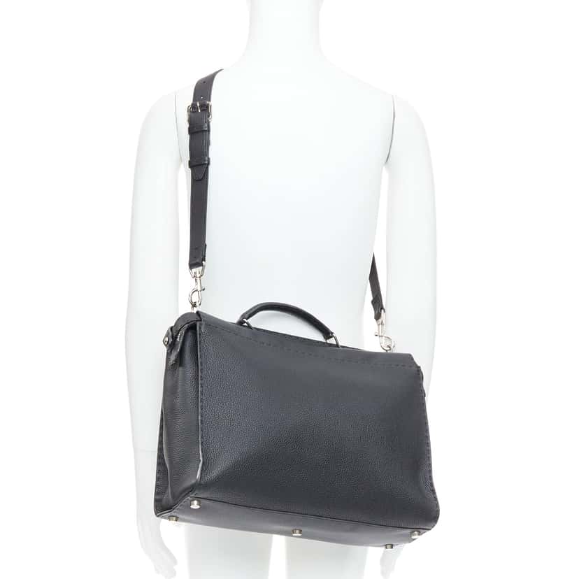 Fendi Peekaboo Black Leather Good condition - Back View
