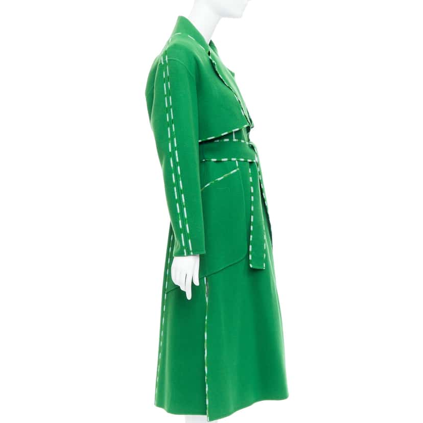 Sportmax Handmade Green Wool Coat Green Wool Very good condition - Box View