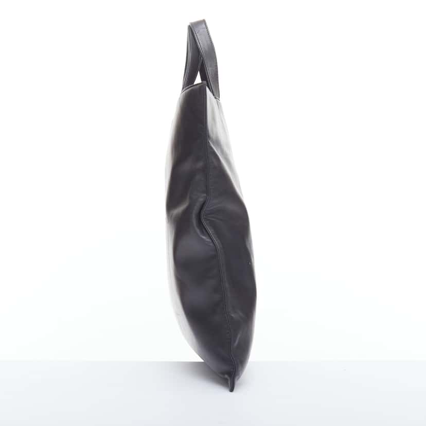 Loewe Pleated Satin Clutch Black Leather Good condition - Model View