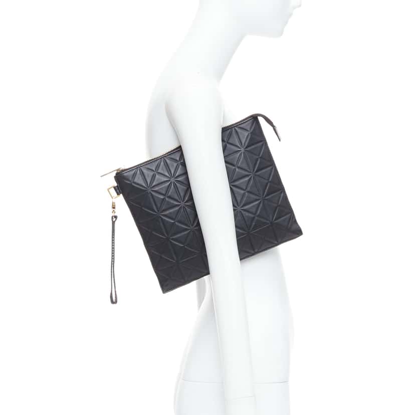 Gareth Pugh Flamenco Crossbody Bag Black Leather Good condition - Back View