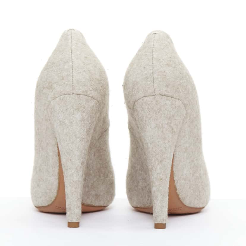 Maison Martin Margiela Grey Felt Pumps Grey Very good condition - Box View