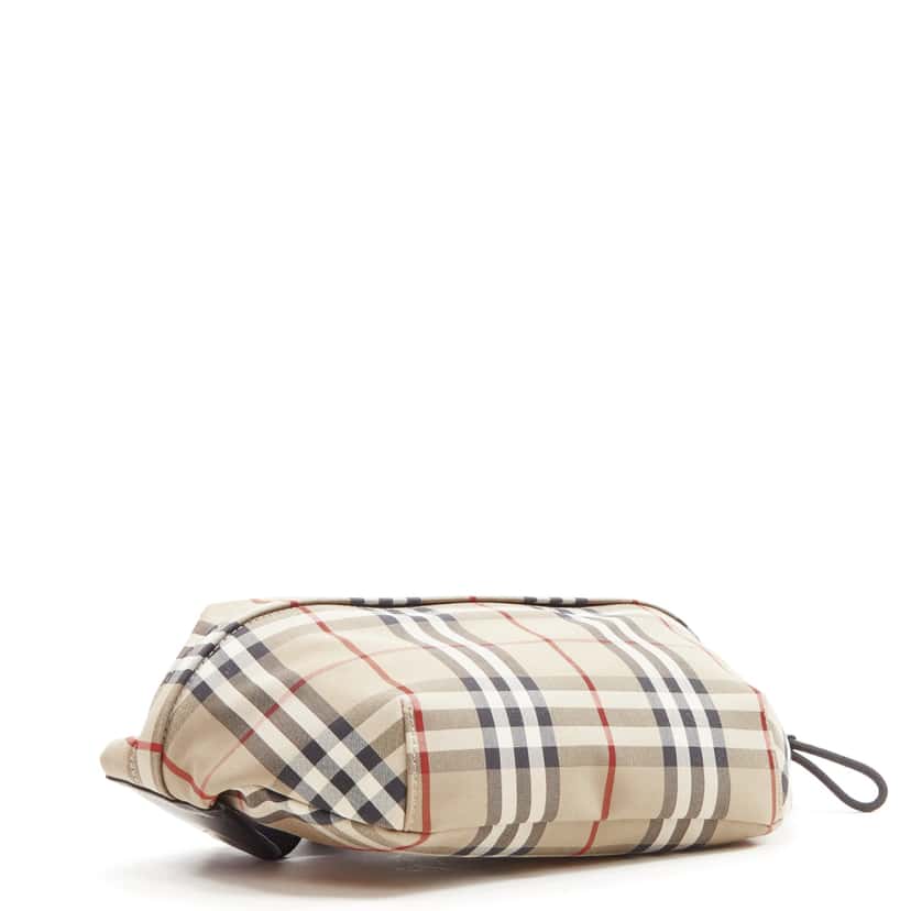 Burberry Checkered Bum Bag Brown Never worn - Model View