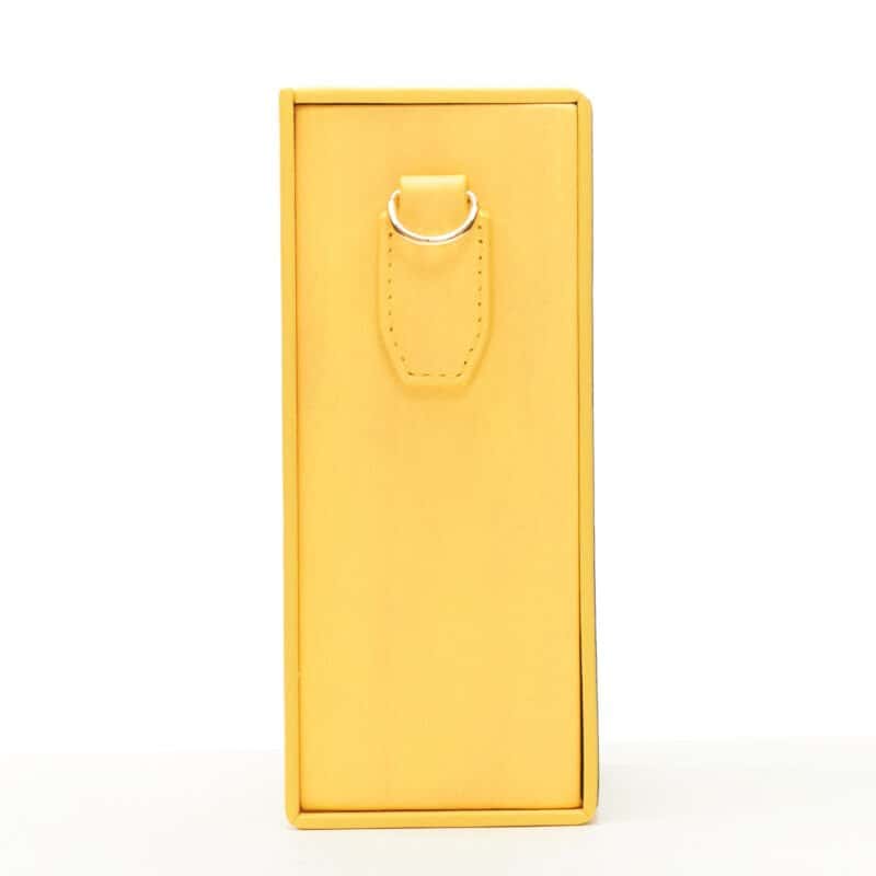 Fendi Vertical Box Bag Yellow Leather Never worn - Model View