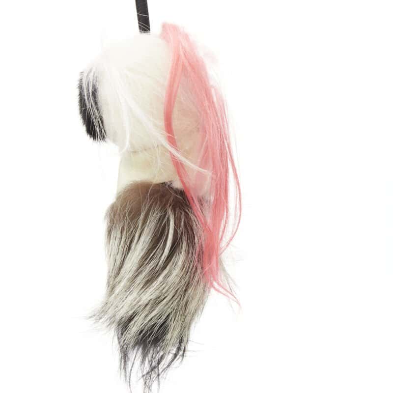 Fendi Karlito Bag Charm MultiColor Fur Never worn - Back View