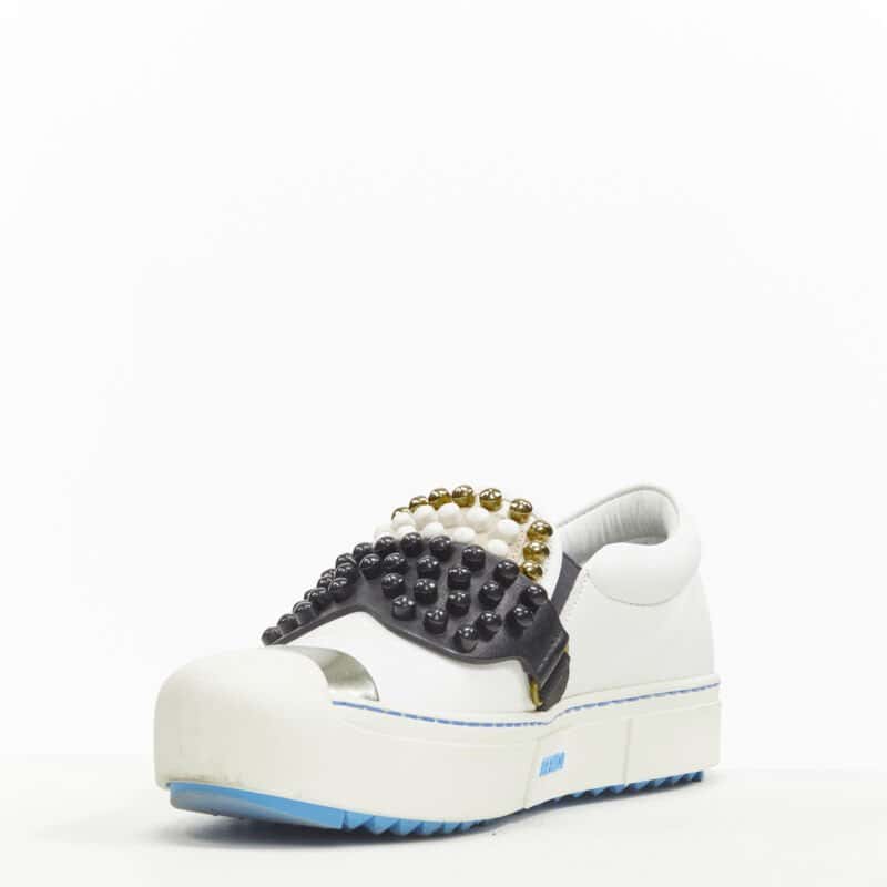 Fendi Karlito Skate Sneakers White Leather Very good condition - Model View