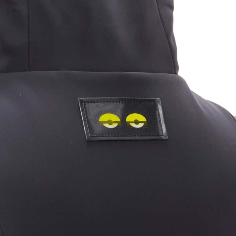 Fendi Black Yellow Ski Jacket Black Never worn, with tag - Back View