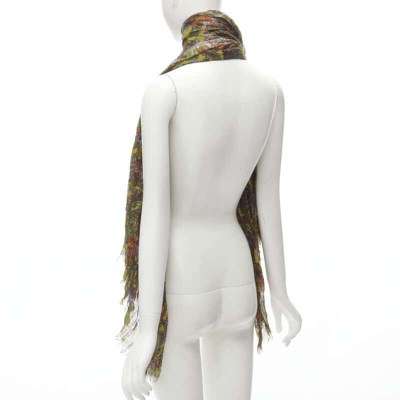 Louis Vuitton Paisley Scarf Yellow Cashmere Never worn - Box View