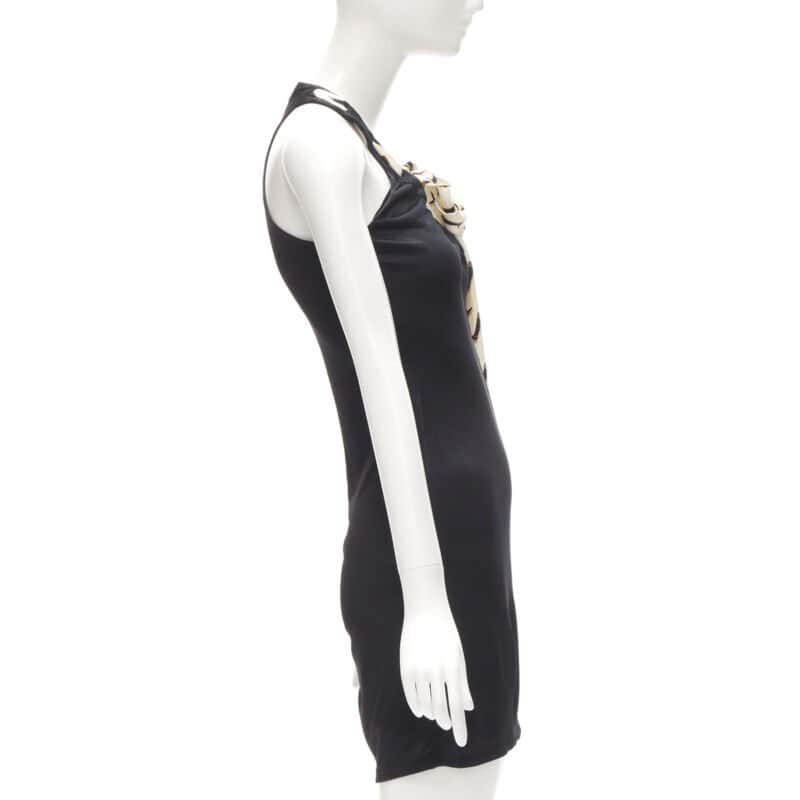 Gucci Boot Print Dress Black Viscose Very good condition - Model View