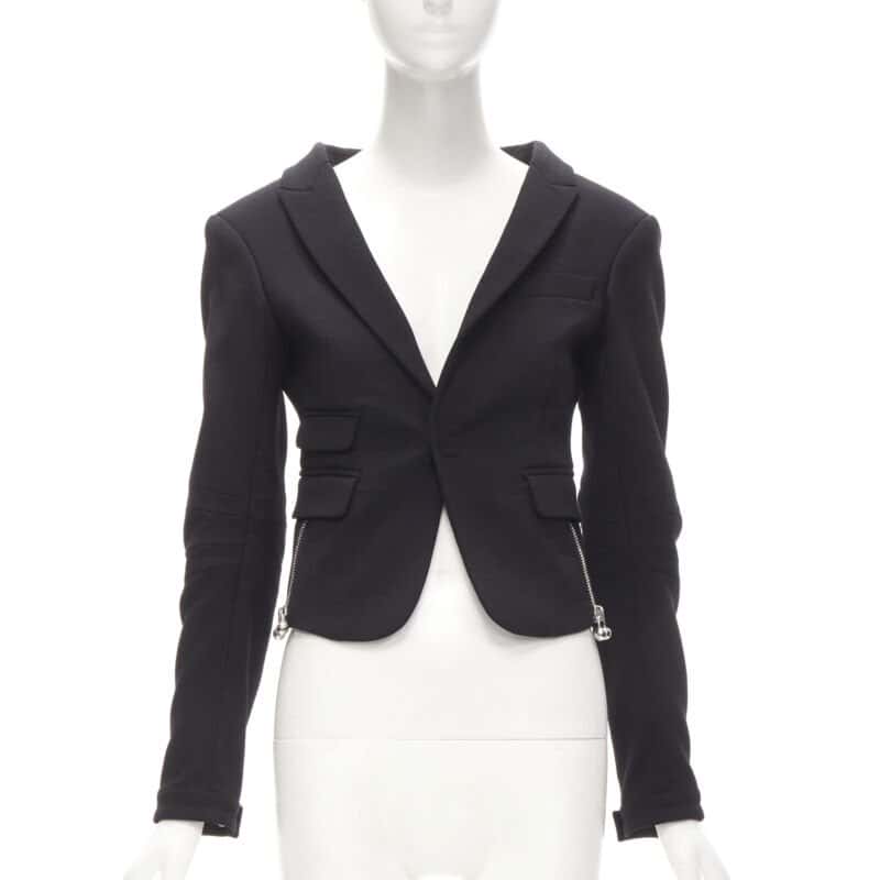 Dsquared2 Punk Barbell Blazer Black Wool Very good condition - Model View