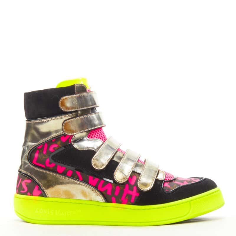 Louis Vuitton Graffiti Hi Tops MultiColor Very good condition - Front View