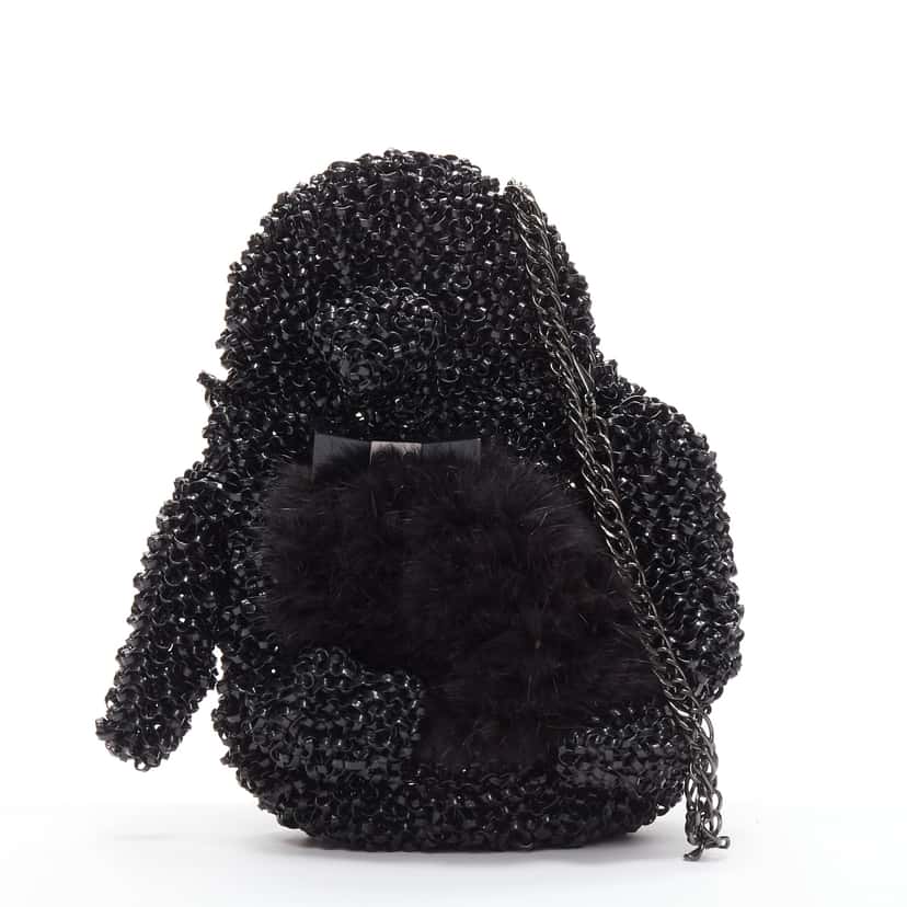 Anteprima Penguin Chain Bag Black Plastic Very good condition - Front View