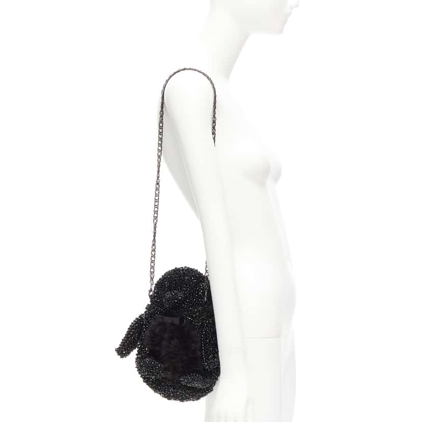 Anteprima Penguin Chain Bag Black Plastic Very good condition - Back View