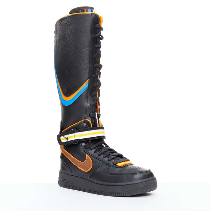 Nike Air Force 1 Black Leather Very good condition - Back View