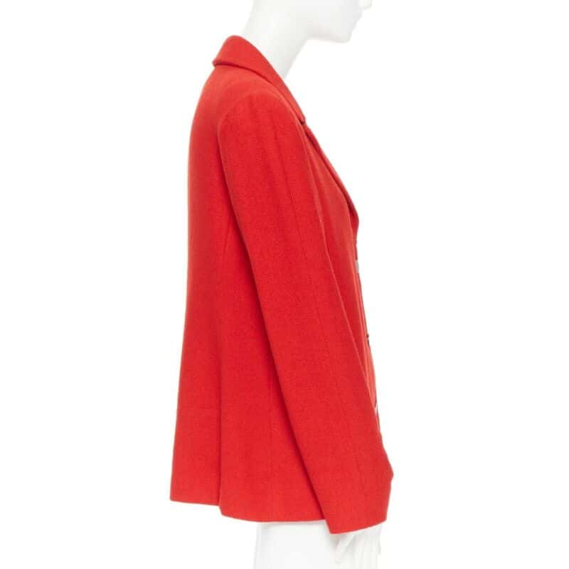 Chanel Lipstick Tweed Blazer Red Wool Good condition - Box View