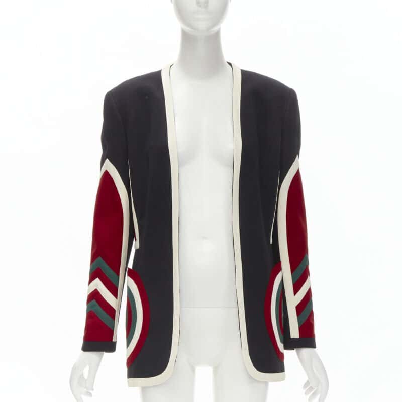 Moschino Star Bullseye Blazer Black Polyester Never worn - Inside View