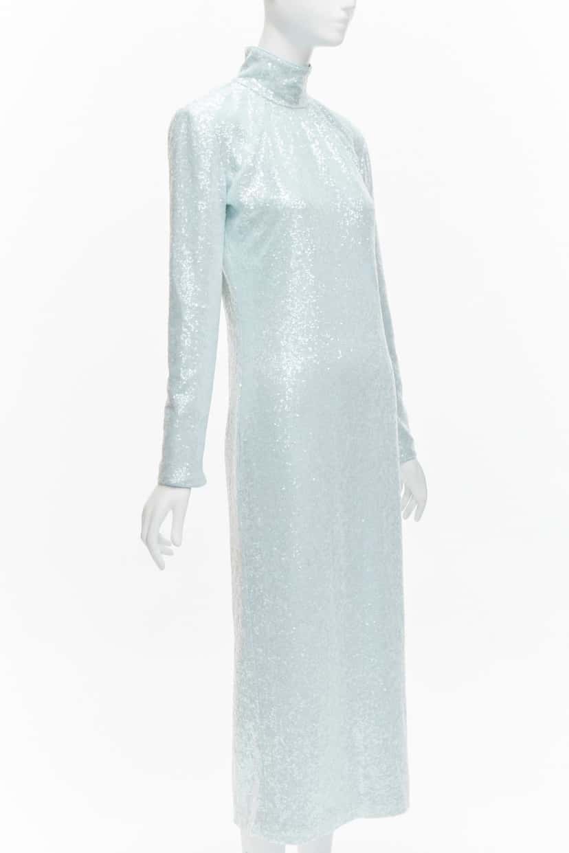 16 ARLINGTON Sequin Cocktail Dress Blue Polyester Never worn, with tag - Inside View