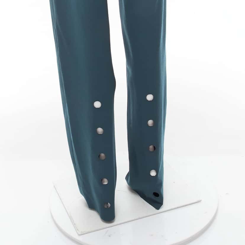 Vetements Green Cutout Pants Green Cotton Never worn, with tag - Back View
