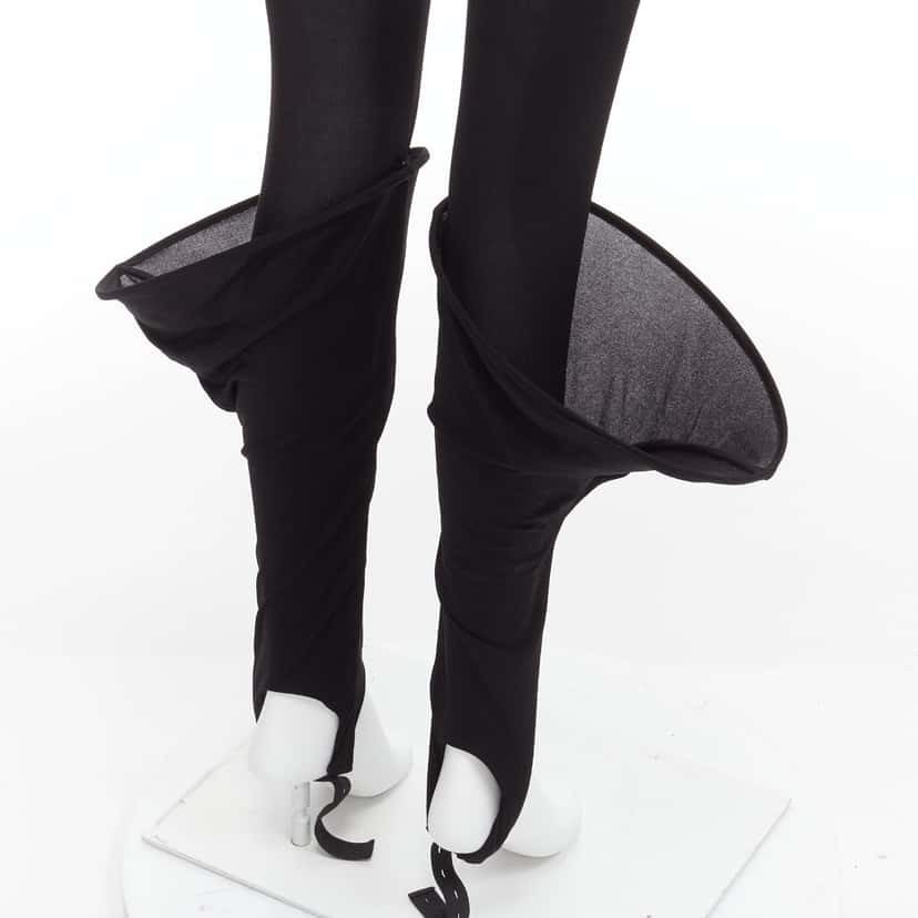 Loewe Hoop Sheer Leggings Black Viscose Very good condition - Back View