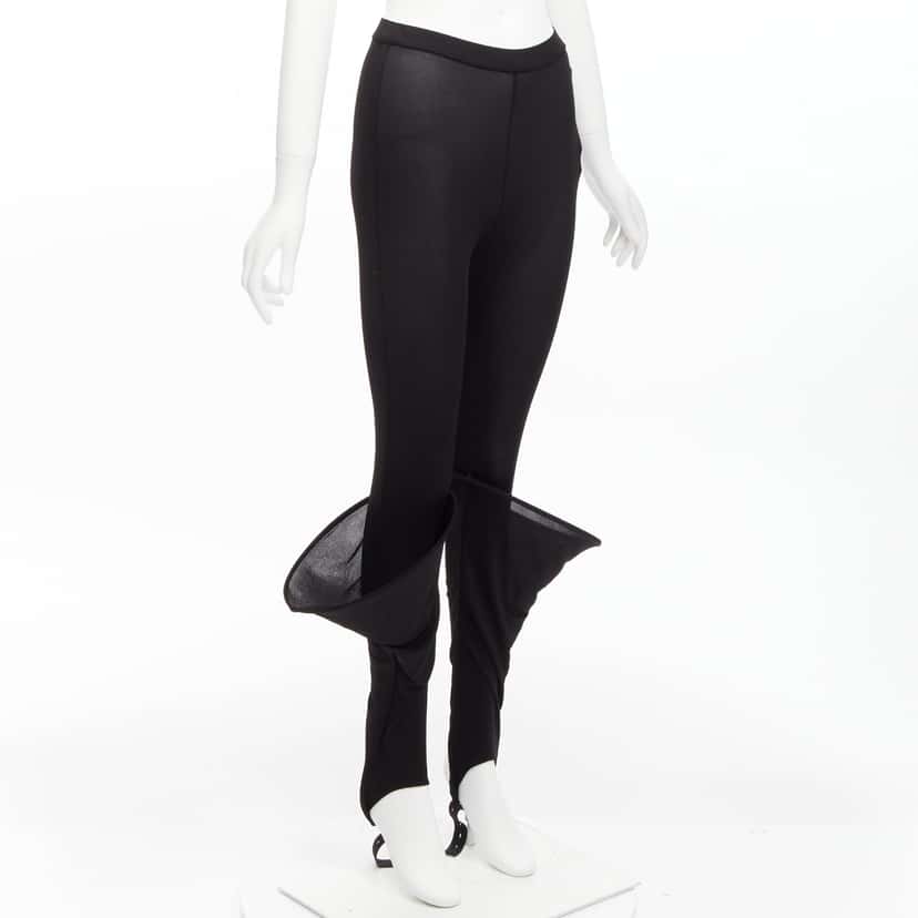 Loewe Hoop Sheer Leggings Black Viscose Very good condition - Inside View