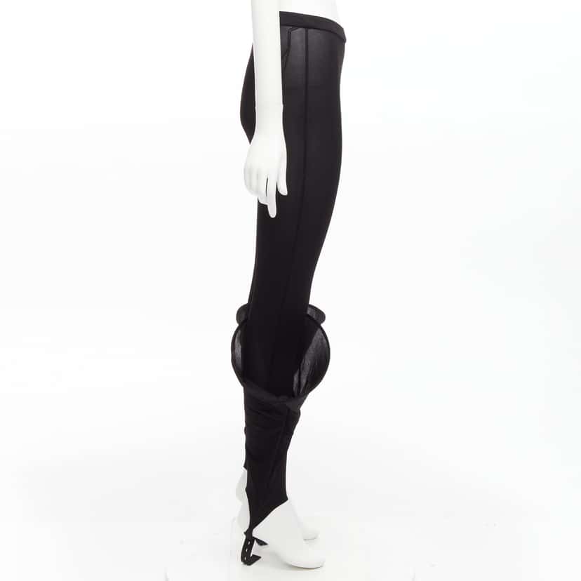 Loewe Hoop Sheer Leggings Black Viscose Very good condition - Model View