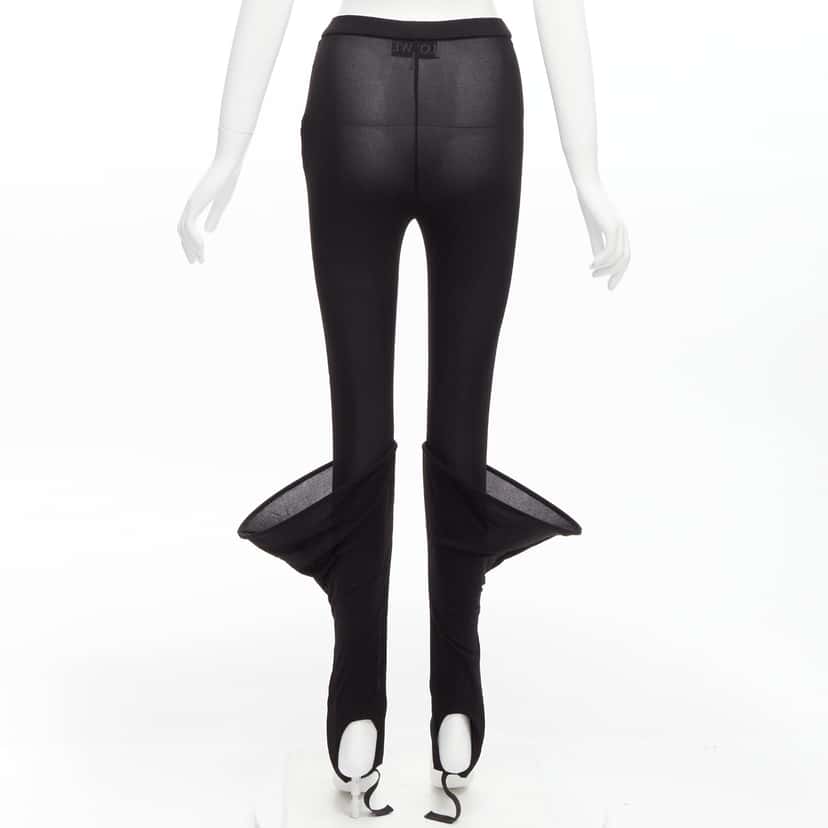 Loewe Hoop Sheer Leggings Black Viscose Very good condition - Box View