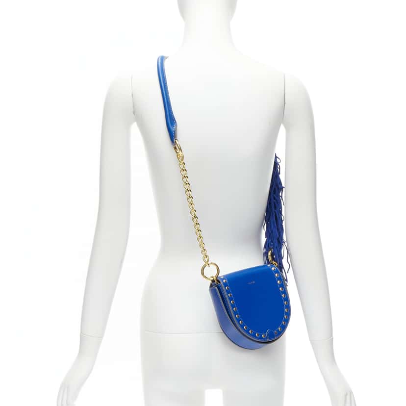 Sacai Horseshoe Blue Leather Good condition - Back View