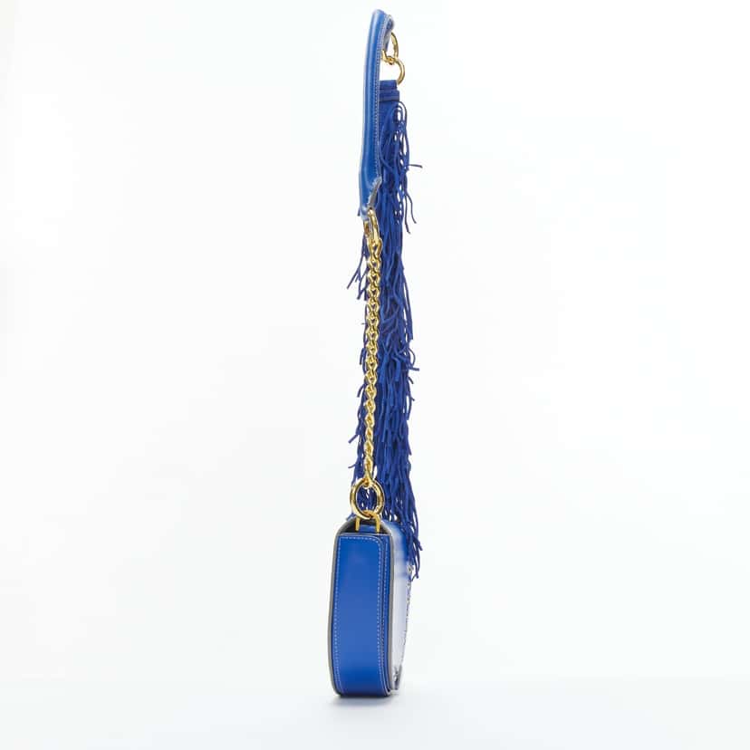 Sacai Horseshoe Blue Leather Good condition - Model View