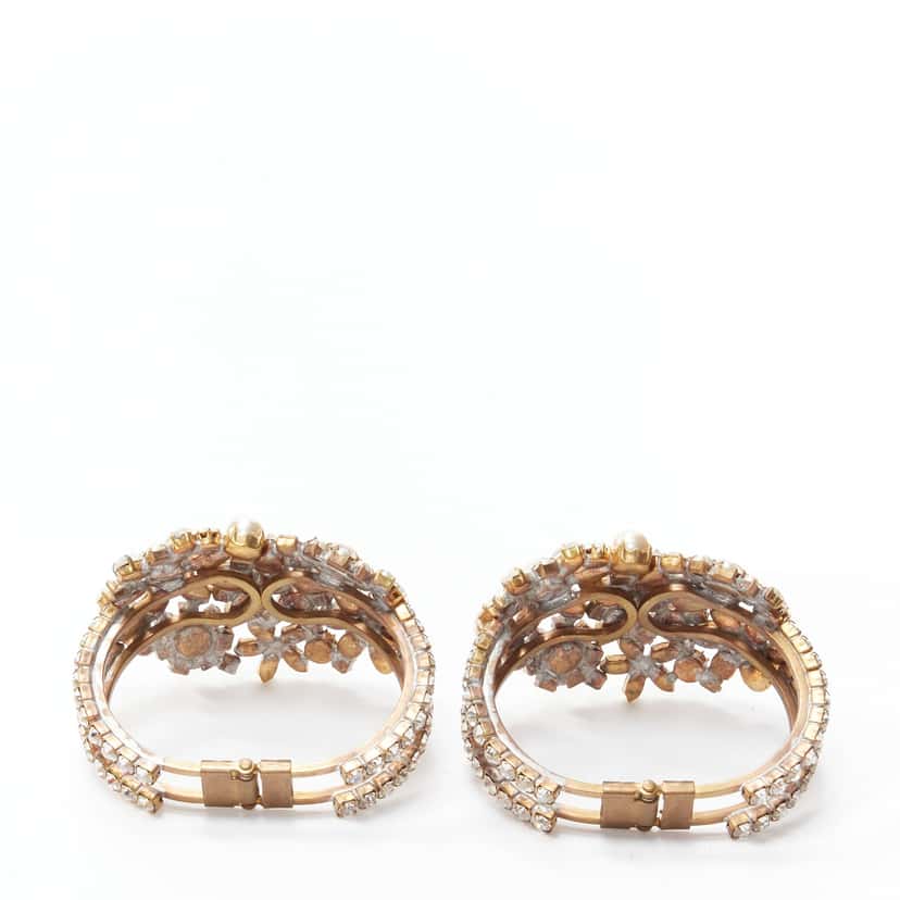 Meadham Kirchhoff Czech Crystal Double Bangle Other Metal Very good condition - Back View