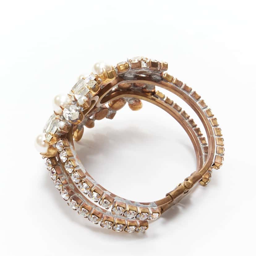 Meadham Kirchhoff Czech Crystal Double Bangle Other Metal Very good condition - Inside View