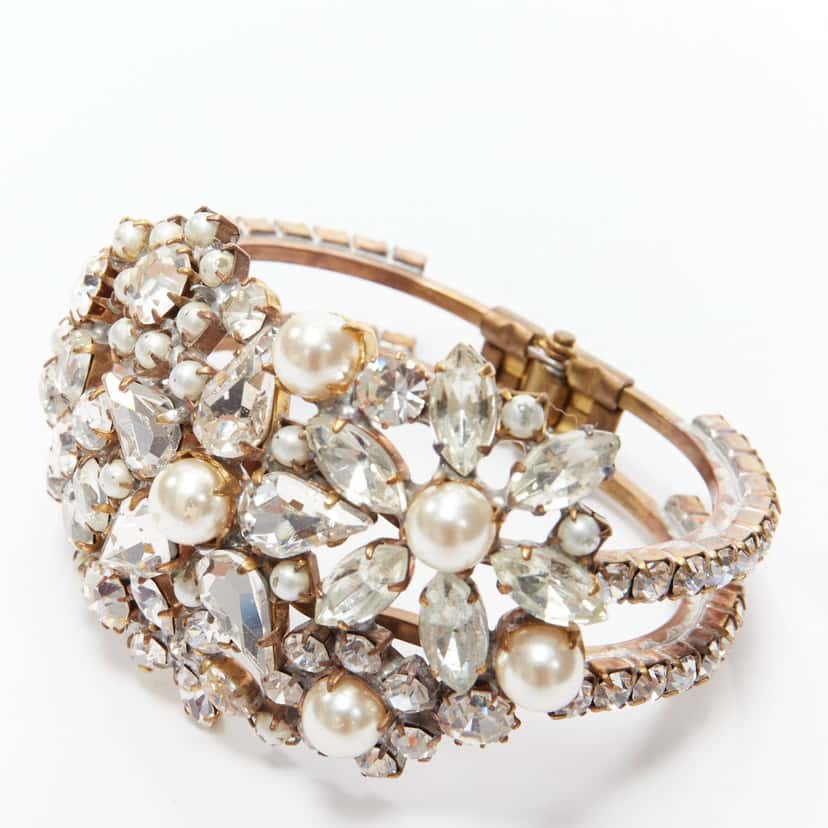 Meadham Kirchhoff Czech Crystal Double Bangle Other Metal Very good condition - Model View