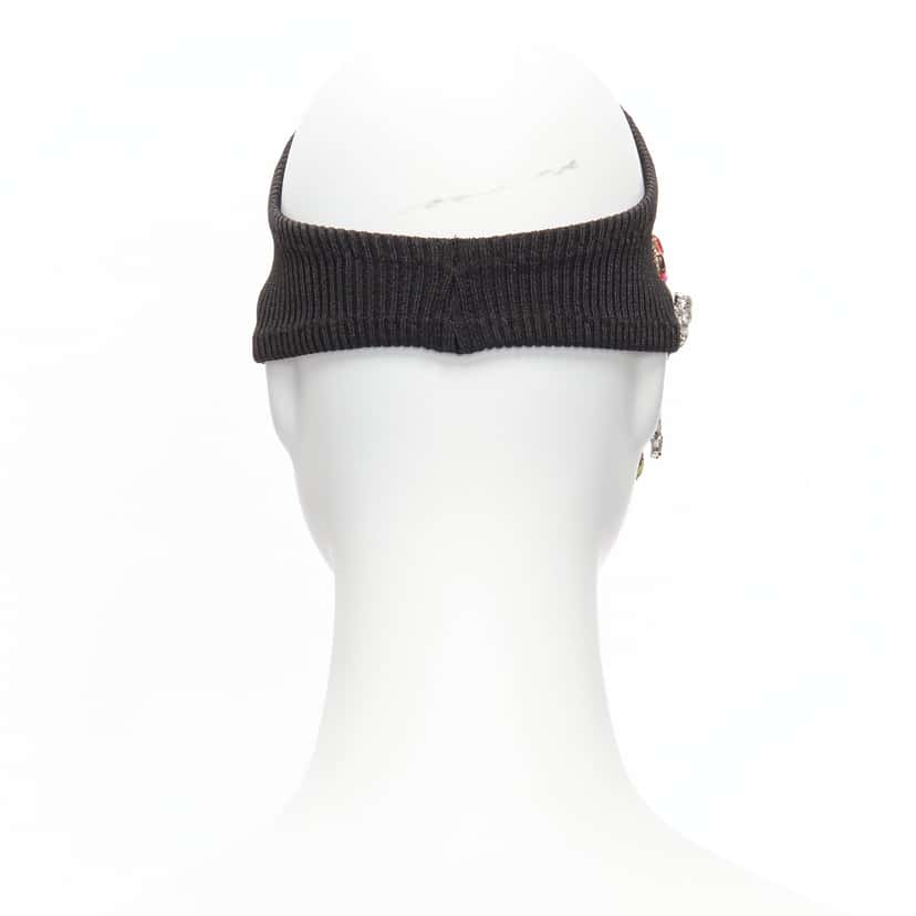 Marine Serre Moon Logo Headband Black Never worn, with tag - Box View