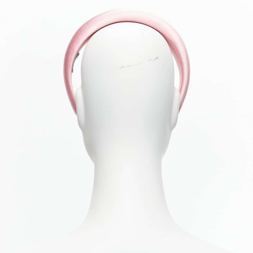 Prada Pink Satin Headband Pink Very good condition - Box View