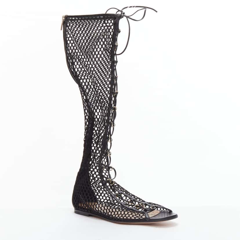 Gianvito Rossi Helena Black Leather Very good condition - Back View