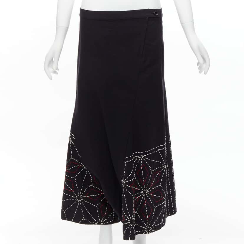 Yohji Yamamoto Stitched Harem Pants Black Very good condition - Inside View