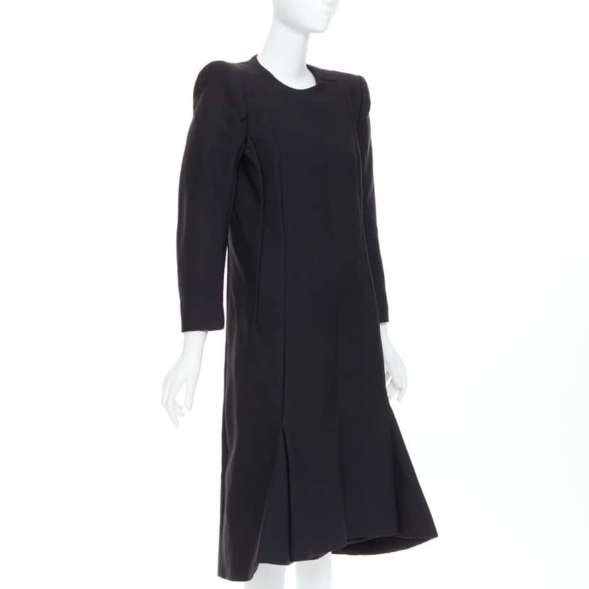 Balenciaga Padded Midi Dress Black Very good condition - Inside View