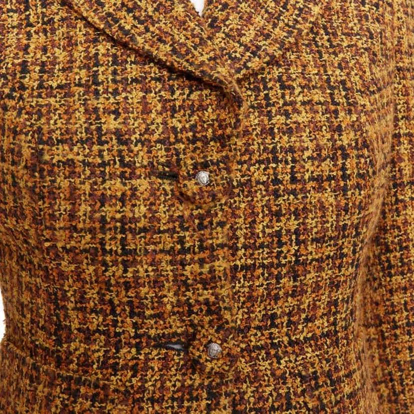 Versace Boucle Hook Jacket Yellow Good condition - Back View