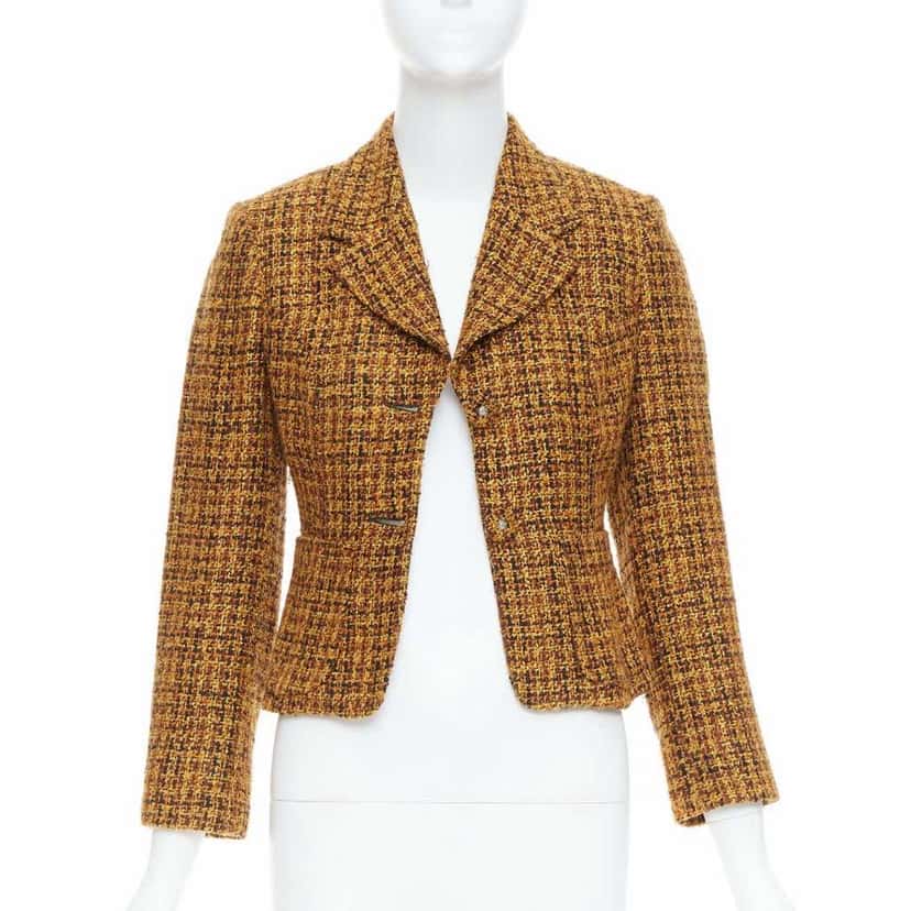 Versace Boucle Hook Jacket Yellow Good condition - Inside View